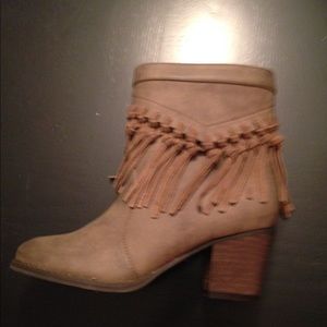 Fringe booties